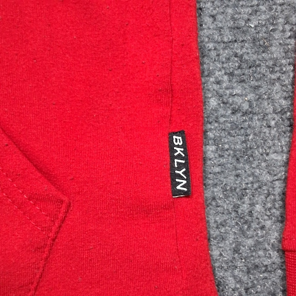 Trademark Brooklyn Clothing hoodie Medium Color Red Expanded Horizons 199X - Picture 6 of 12